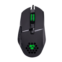 Mi&scaron; gaming Everest RAGE-X1 Usb Black Led Illuminated 6400dpi 8 Buttons Programable Gaming Mouse with top holes design, Sunplus 192