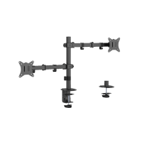 NOSAČ ZA DVA MONITORA GEMBIRD MA-D2-03, montaža na stol, tilt, swivel), 17&rdquo;-32&rdquo;, up to 9 kg
