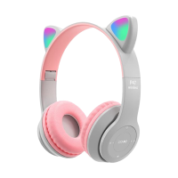 Slu&scaron;alice za djecu bluetooth cat P47M white+pink
