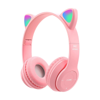 Slu&scaron;alice za djecu bluetooth cat P47M pink