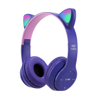 Slu&scaron;alice za djecu bluetooth cat P47M purple