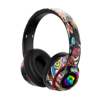 Slu&scaron;alice bluetooth L750 HiFi RGB stickerbomb design, black