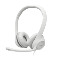 Slu&scaron;alice sa mikrofonom, Logitech H390, USB, Noise-canceling Rotating microphone, Off-White, 981-001286