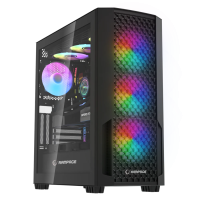 Kući&scaron;te gaming RAMPAGE SHELOB Mesh, Tempered Glass, 4*ARGB Infinity Fan, Hub, E-ATX, Mid-T, 39991