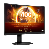 MONITOR AOC 27" CQ27G4X Zakrivljeni 180Hz QHD Gaming 2560x1440 ,0.5ms. HDMI, DP, Full Ergo, Black.3godGAR