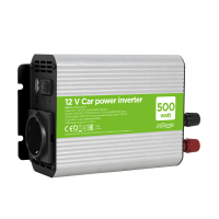 DC-AC inverter za auto GEMBIRD, in12Vout220V 500W EG-PWC500-01