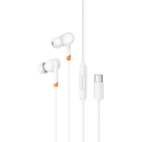 Slu&scaron;alice sa mikrofonom Type-C BOROFONE BM92 Refined universal earphones with microphone Type-C white