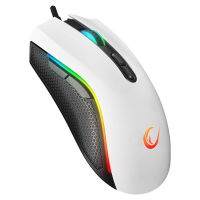 Mi&scaron; gaming RAMPAGE RAMPAGE SMX-R44 V2 Macrol White 12800 DPI RGB LED 80 Million Huano Switch Gaming Player Mouse, 41492