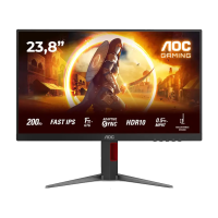 MONITOR AOC Gaming 24G4HA 24" 200Hz Fast IPS, 1920x1080 FHD, 0.5ms MPRT / 1ms GtG, 1000:1, 178/178, 2xHDMI 2.0 / DP 1.4 / Audio Out + 2x2W, Full Ergo,
