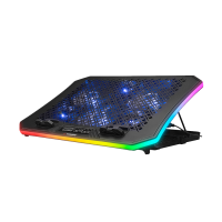 Postolje za notebook gaming Rampage AD-RC34 METAFOR Black 6 Fan RGB Illuminated 10"-19", 36312