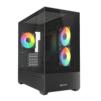 Kući&scaron;te SHARKOON gaming, MK6 RGB Black mATX, ventilator 3x120mm