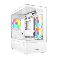 Kući&scaron;te SHARKOON gaming, MK6 RGB White mATX, ventilator 3x120mm