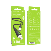 USB kabal 1m BOROFONE BX100 Advantage charging data Type-C black
