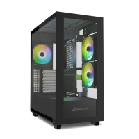 Kući&scaron;te SHARKOON gaming, Rebel C60 RGB Black ATX, ventilator 4x120
