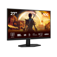 Monitor AOC Gaming Q27G42XNE 27" Fast VA, 2560x1440, 180Hz, 1ms (GTG), 300 cd/m2, 5000:1, Adaptive Sync, HDR 10, 2x HDMI, 1xDP, Tilt
