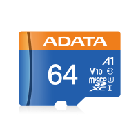 MICRO SD ADATA 64GB Premier UHS-I Class 10 / V10 100/25 Mbps AUSDX64GUICL10A1-RA1